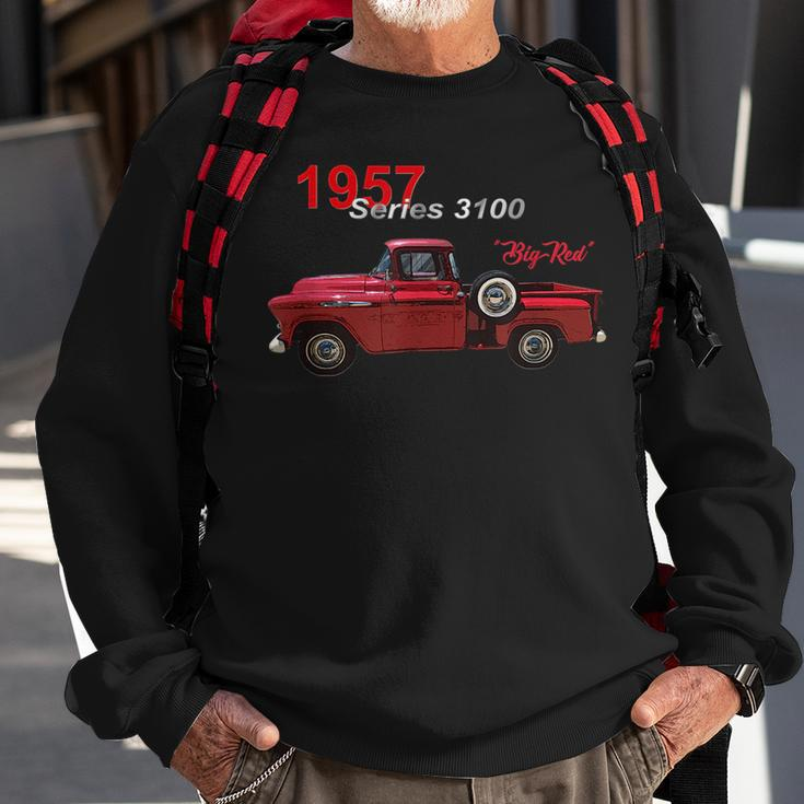 Classic Cars Vintage Trucks Red Pick Up Truck Series 3100 Sweatshirt Gifts for Old Men