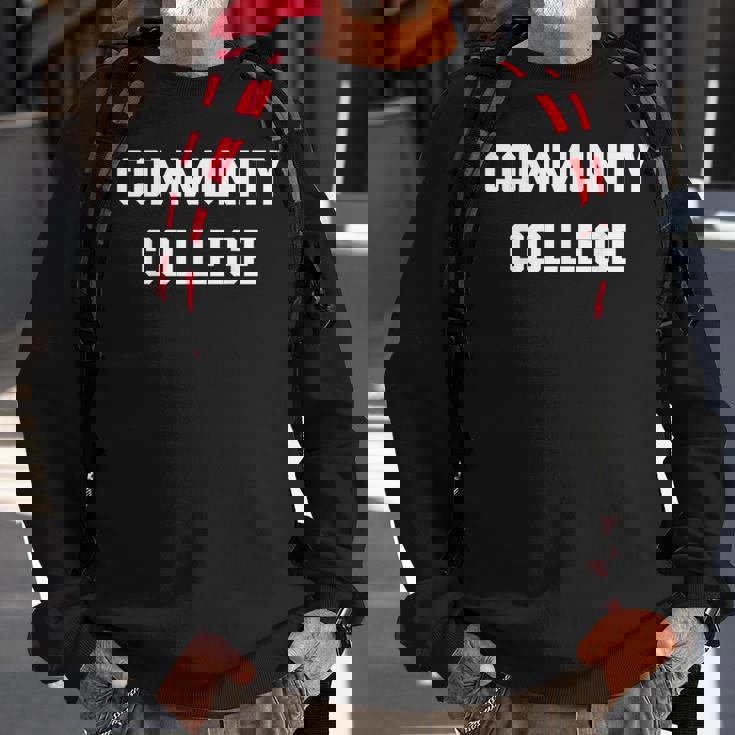 Community-College-Associates Large-Wide-Letters Sweatshirt Gifts for Old Men