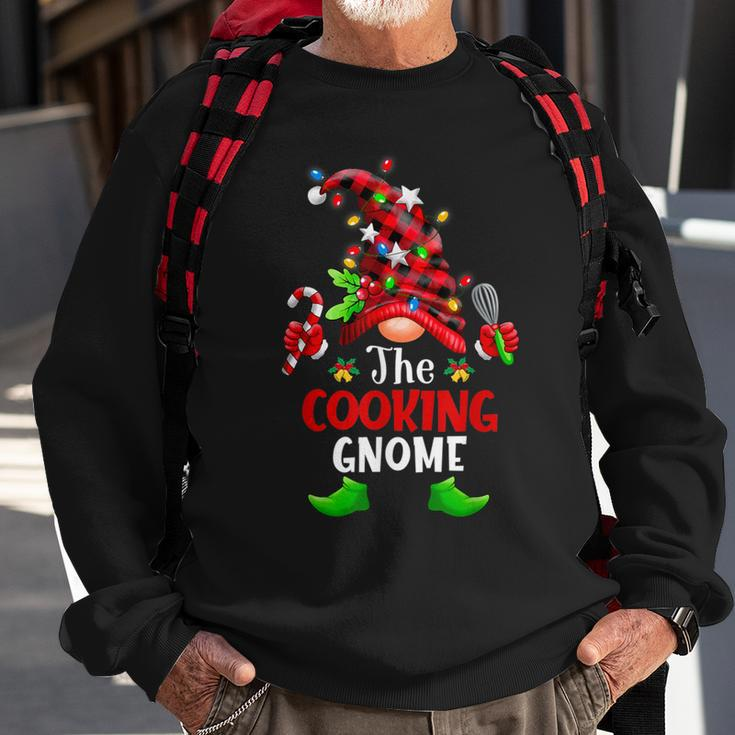Cooking Gnome Christmas Buffalo Plaid Family Gnomes Matching Sweatshirt Gifts for Old Men