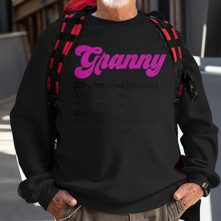Cool Granny Meaning Matching Birthday Present Sweatshirt Gifts for Old Men