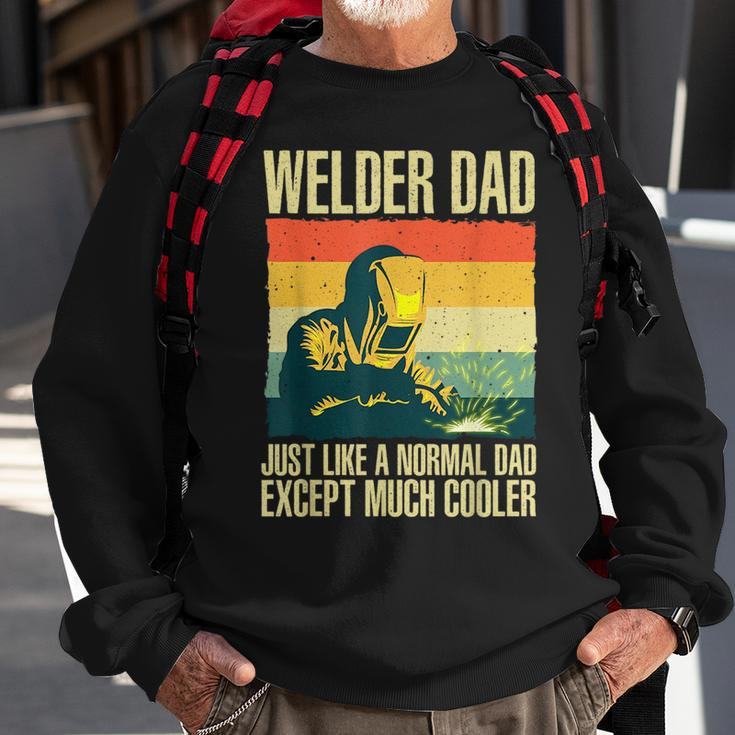 Cool Welding For Men Dad Ironworker Welder Pipefitter Worker Sweatshirt Gifts for Old Men