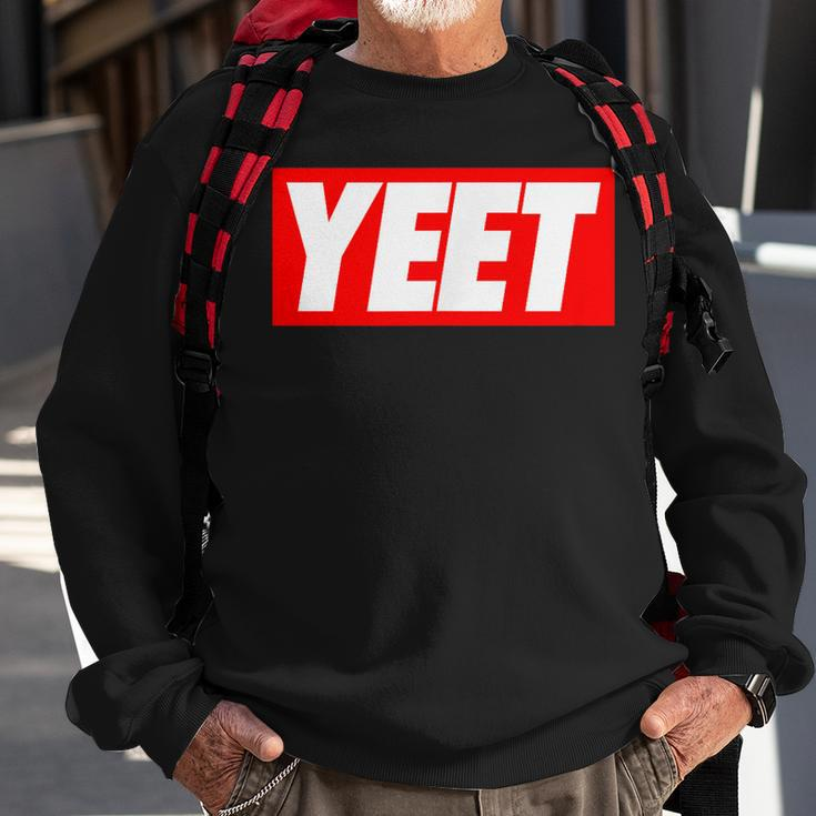 Cool Yeet Basketball Ball Game Slogan Sport Lover Sweatshirt Gifts for Old Men