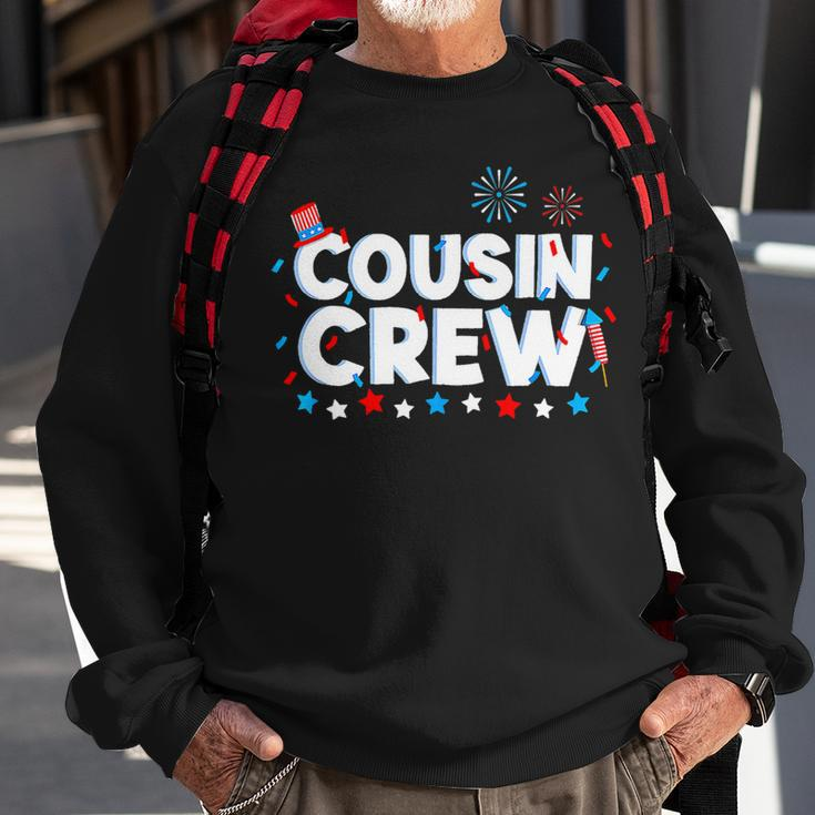 Cousin Crew 4Th Of July Patriotic American Family Ing Sweatshirt Gifts for Old Men