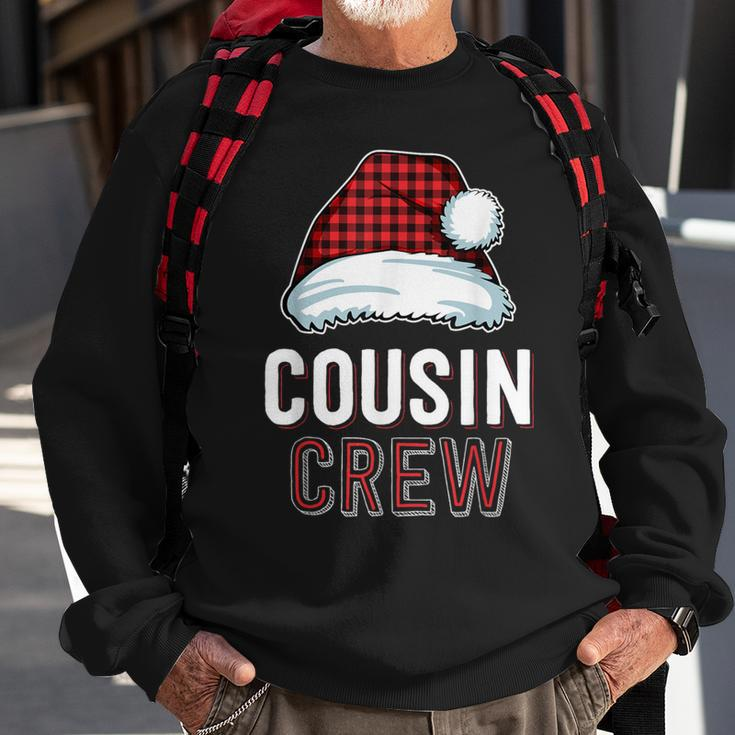 Cousin Crew Red Buffalo Plaid Family Matching Christmas Sweatshirt Gifts for Old Men