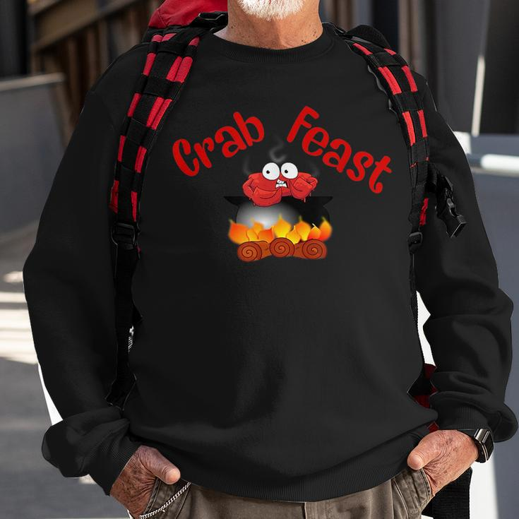 Crab Feast Funny Sweatshirt Gifts for Old Men