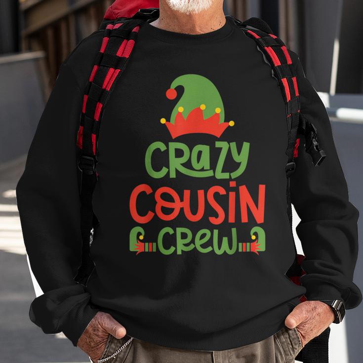 Crazy Cousin Crew Elf Christmas Party Family Matching Pajama Sweatshirt Gifts for Old Men