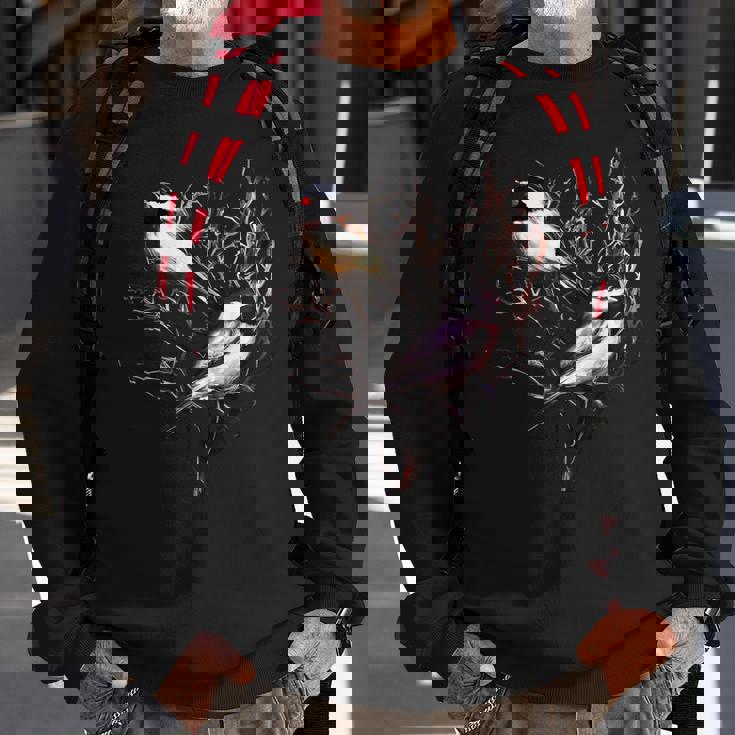 Cute Black Capped Chickadees In Branches Sweatshirt Gifts for Old Men