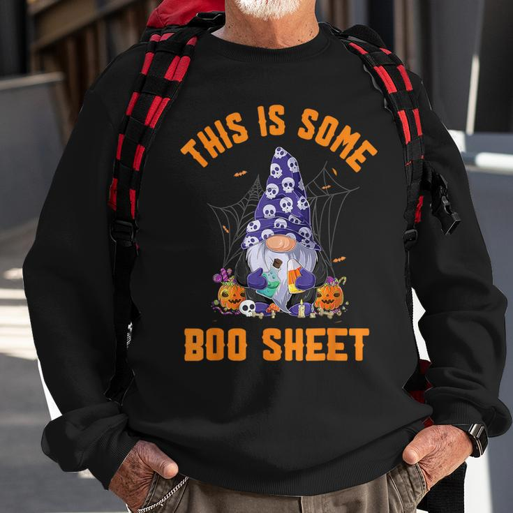 Cute GnomesThis Is Some Boo Sheet Halloween Pumpkins Ghosts Sweatshirt Gifts for Old Men