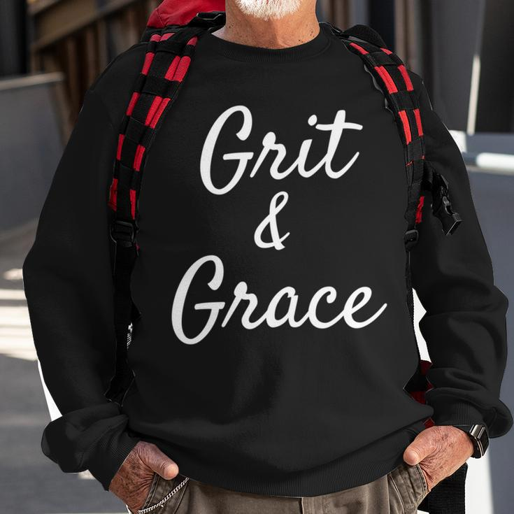 Cute Grit & Grace Inspirational Motivational Sweatshirt Gifts for Old Men