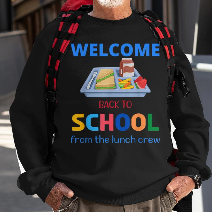 Cute Welcome Back To School From The Lunch Crew Lunch Lady Sweatshirt Gifts for Old Men