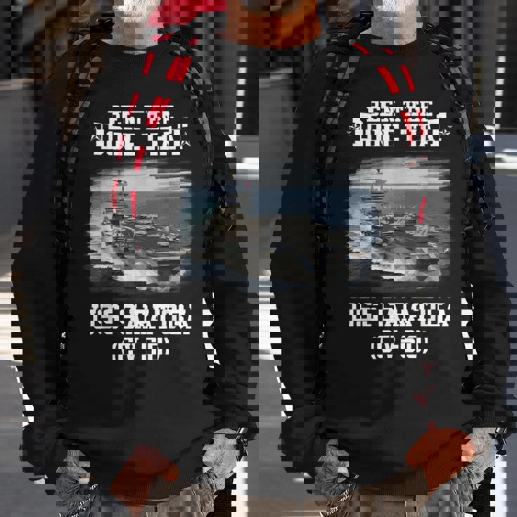 Cv60 Uss Saratoga Navy Ships Sweatshirt Gifts for Old Men