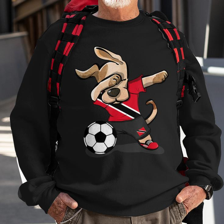 Dabbing Dog Trinidad And Tobago Soccer Jersey Football Lover Sweatshirt Gifts for Old Men