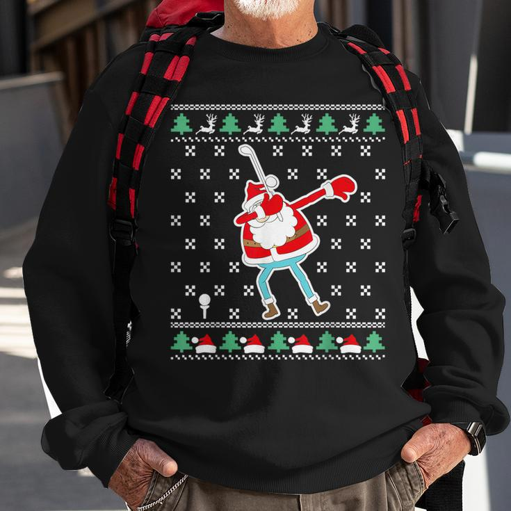 Dabbing Santa Golf Ugly Christmas Sweater Sweatshirt Gifts for Old Men