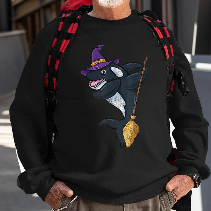 Dabbing Witch Halloween Orca Vintage Halloween Funny Gifts Sweatshirt Gifts for Old Men
