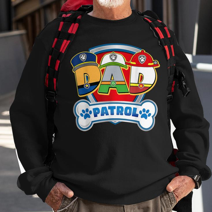 Dad Of The Birthday Boy Dog Paw Family Decorations Party Sweatshirt Gifts for Old Men