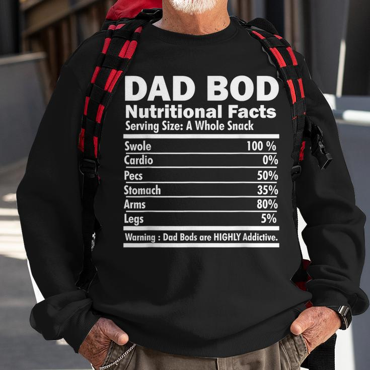 Dad Bod Nutritional Facts Funny Gifts For Dad Sweatshirt Gifts for Old Men