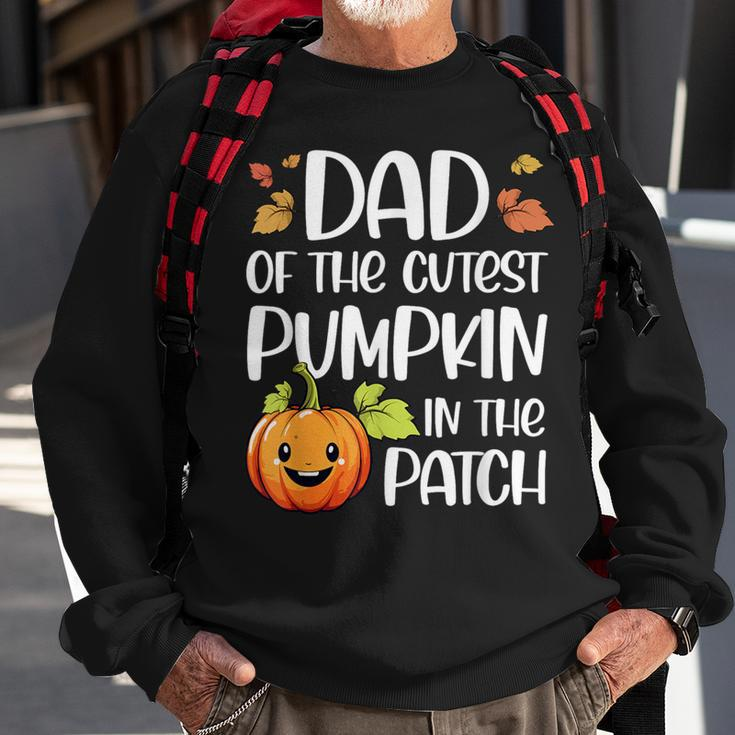 Dad Of Cutest Pumpkin In The Patch Halloween Thanksgiving Sweatshirt Gifts for Old Men