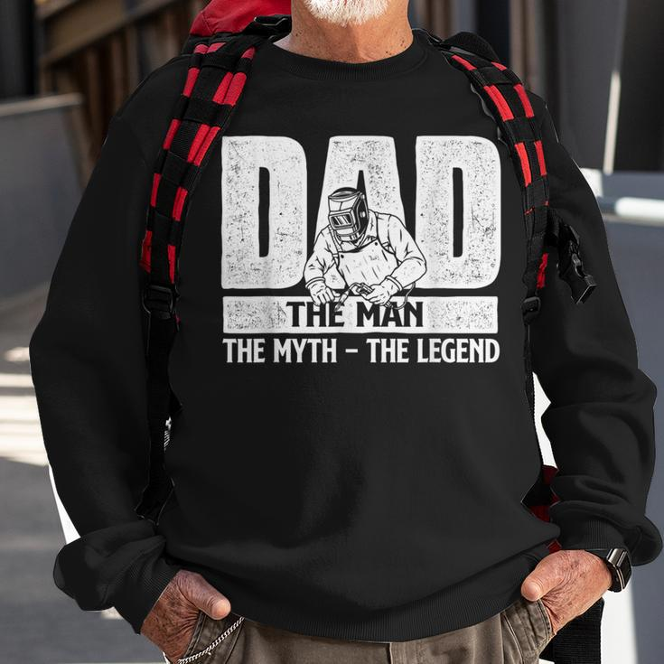 Dad Man Myth Legend - Welder Iron Worker Metalworking Weld Sweatshirt Gifts for Old Men