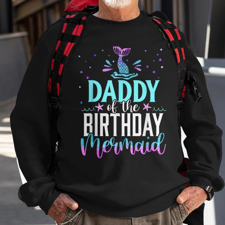 Daddy Of The Birthday Mermaid Matching Family Party Sweatshirt Gifts for Old Men