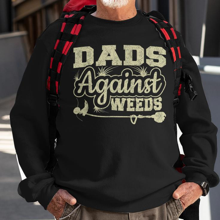 Dads Against Weeds Gardening Dad Joke Lawn Mowing Funny Dad Sweatshirt Gifts for Old Men