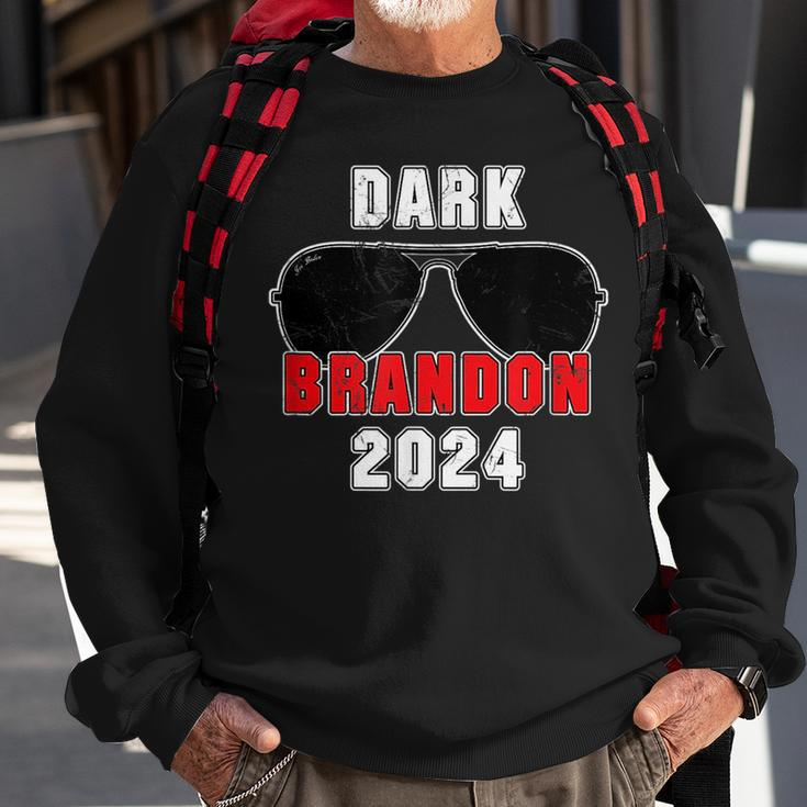 Dark Brandon 2024 Cmon Man Vote Joe Pro Biden Funny Vintage Sweatshirt Gifts for Old Men