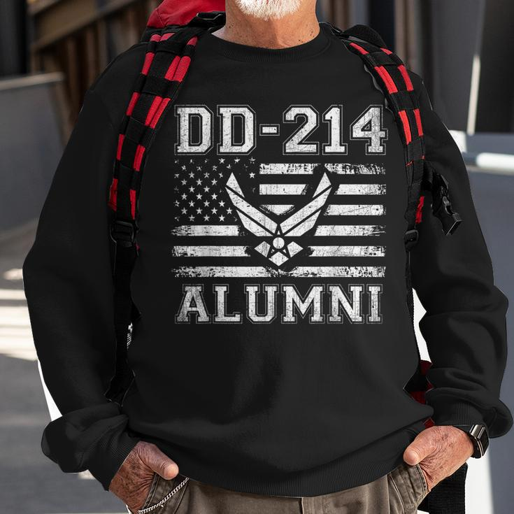 Dd214 Us Air Force Alumni Military Veteran Retirement Gift Sweatshirt Gifts for Old Men
