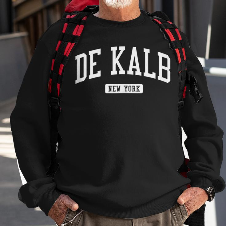 De Kalb New York Ny Vintage Athletic Sports Sweatshirt Gifts for Old Men