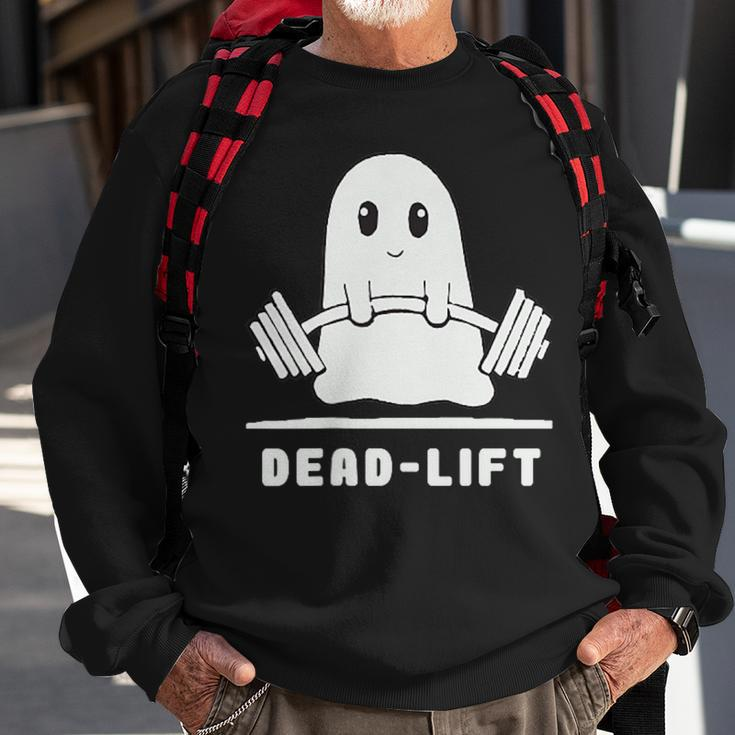 Dead Lift Ghost Halloween Ghost Gym Sweatshirt Gifts for Old Men