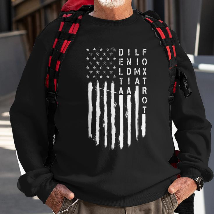 Delta India Lima Foxtrot Army Military Phonetic Alphabet Sweatshirt Gifts for Old Men