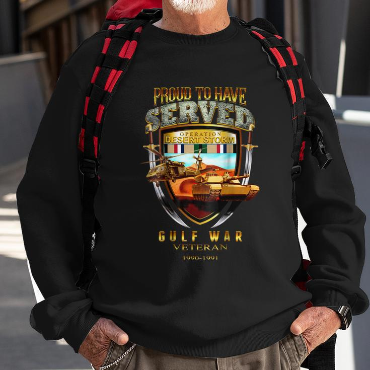 Desert Storm Gulf War Veteran 19901991 Sweatshirt Gifts for Old Men