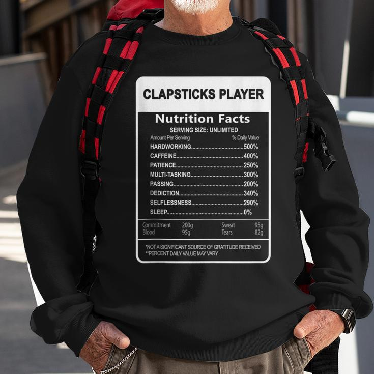 I Destroy Silence Clapsticks Player Sweatshirt Gifts for Old Men