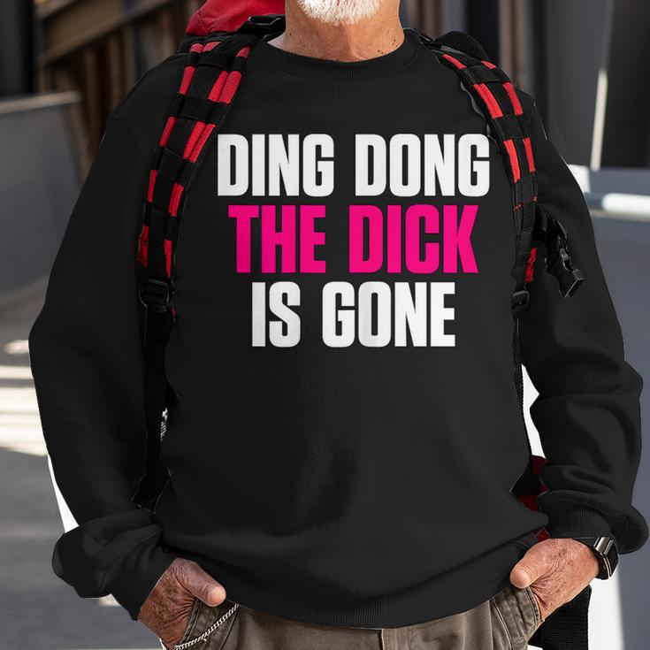 Ding Dong Divorce Quote Party Sweatshirt Gifts for Old Men