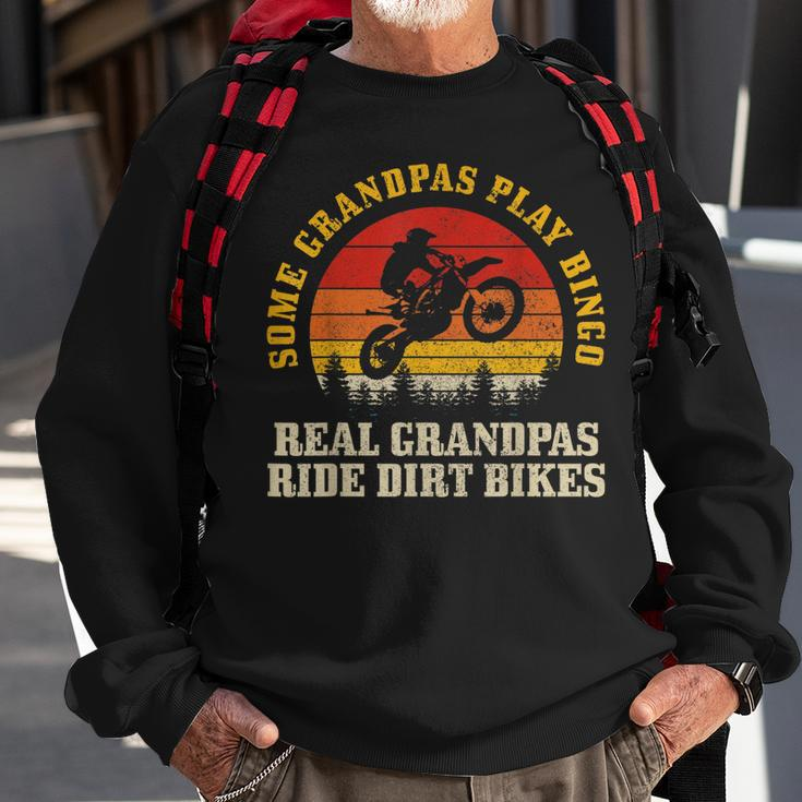 Dirt Bike Grandpa Vintage Motocross Mx Motorcycle Biker Gift Gift For Mens Sweatshirt Gifts for Old Men