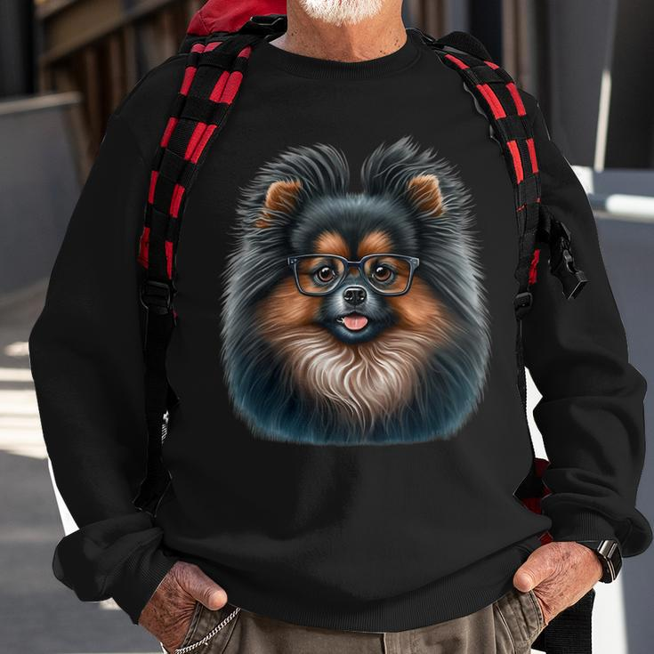 Dog Pomeranian Mom Dog Lover Sweatshirt Gifts for Old Men