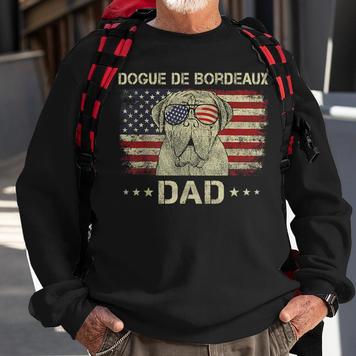 Dogue De Bordeaux Dad Dog Lovers American Flag 4Th Of July Sweatshirt Gifts for Old Men