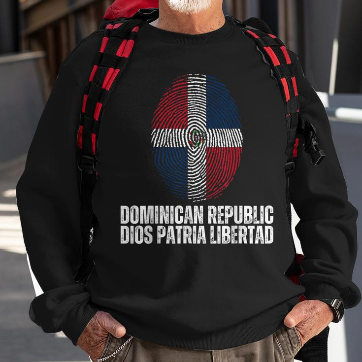 Dominican Republic Dios Patria Libertad Sweatshirt Gifts for Old Men