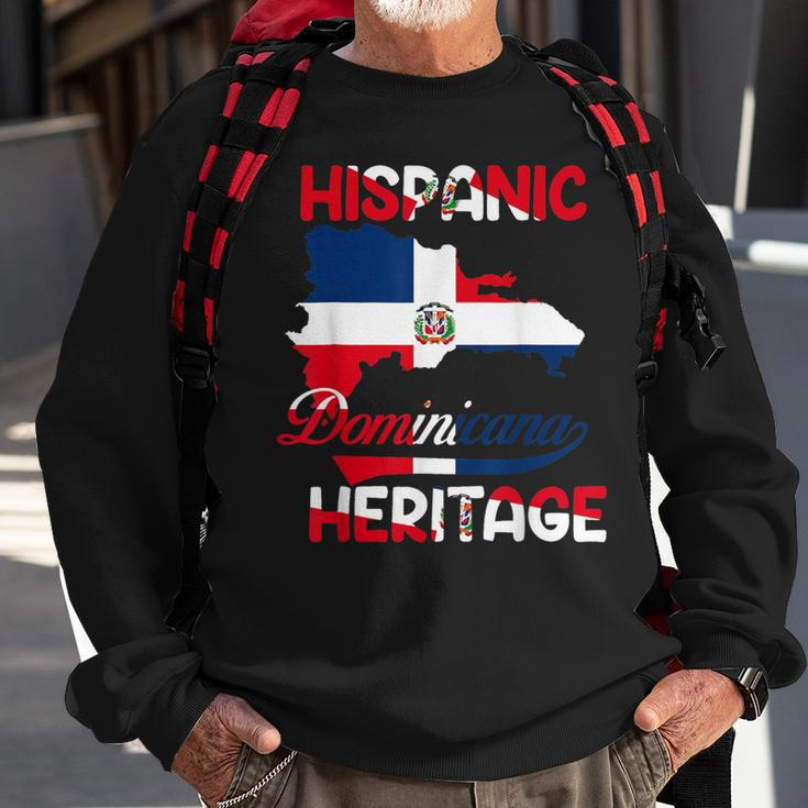 Dominican Republic Flag Hispanic Heritage Dominicana Sweatshirt Gifts for Old Men