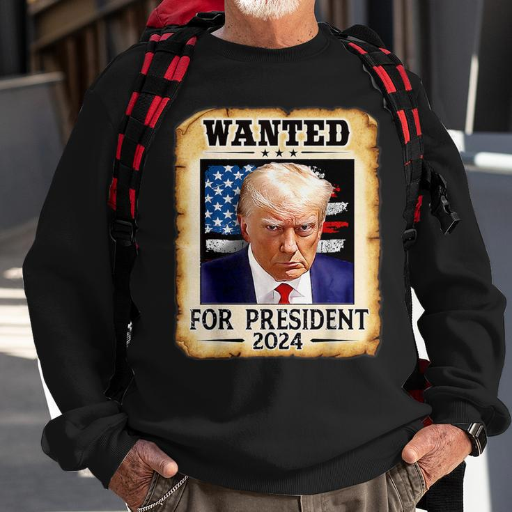 Donald Trump Shot Wanted For US President 2024 Sweatshirt Gifts for Old Men