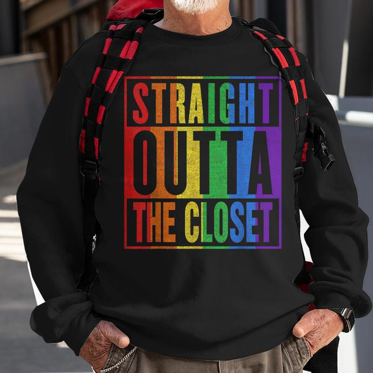 Dont Hide Your Gay Les Bi Tran - Come Outta The Closet Lgbt Sweatshirt Gifts for Old Men