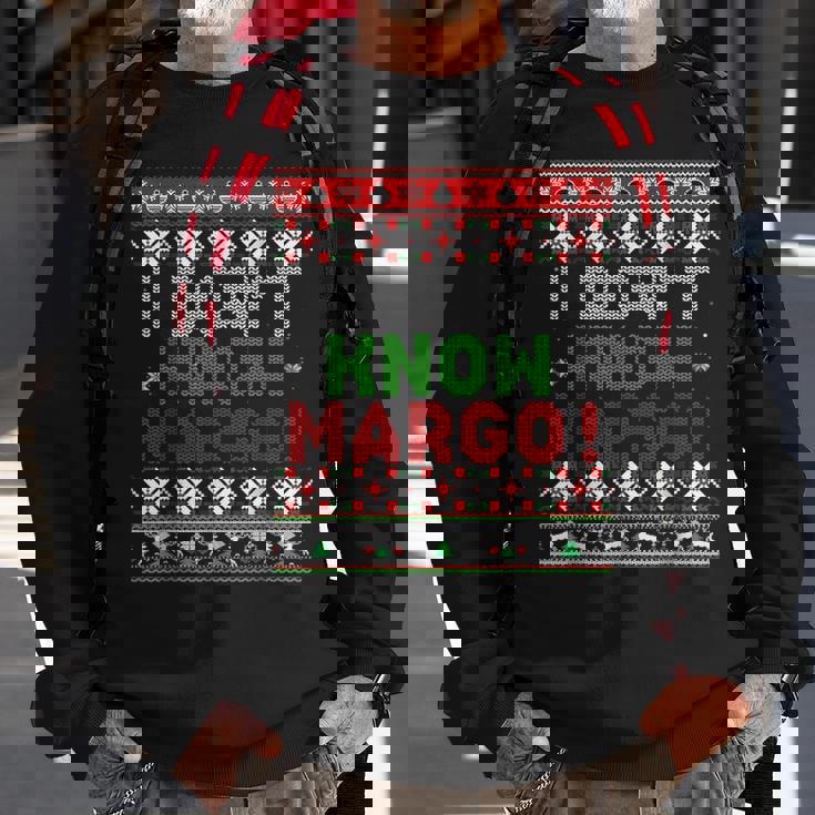 I Don't Know Margo Ugly Christmas Sweater Matching Sweatshirt Gifts for Old Men