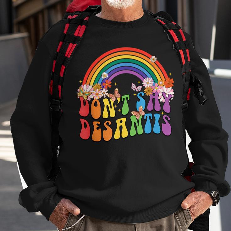 Dont Say Desantis Florida Say Gay Lgbtq Pride Month 2023 Pride Month Funny Designs Funny Gifts Sweatshirt Gifts for Old Men