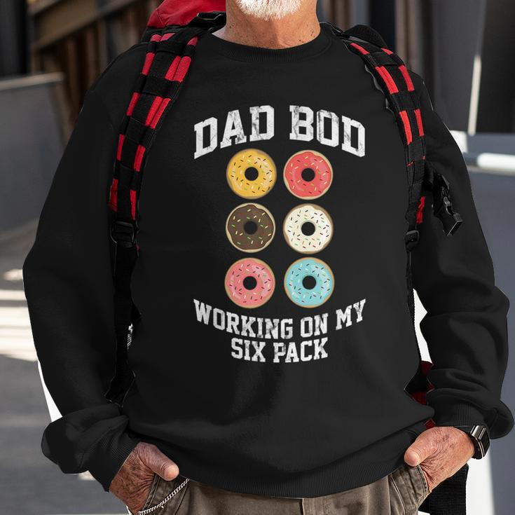 Donut Dad Bod Working On My Six Pack Dad Jokes Father's Day Sweatshirt Gifts for Old Men