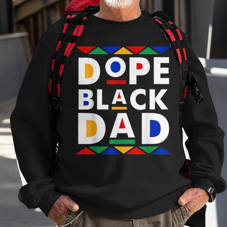 Dope Black Dad Junenth Black History Month Pride Fathers Pride Month Funny Designs Funny Gifts Sweatshirt Gifts for Old Men