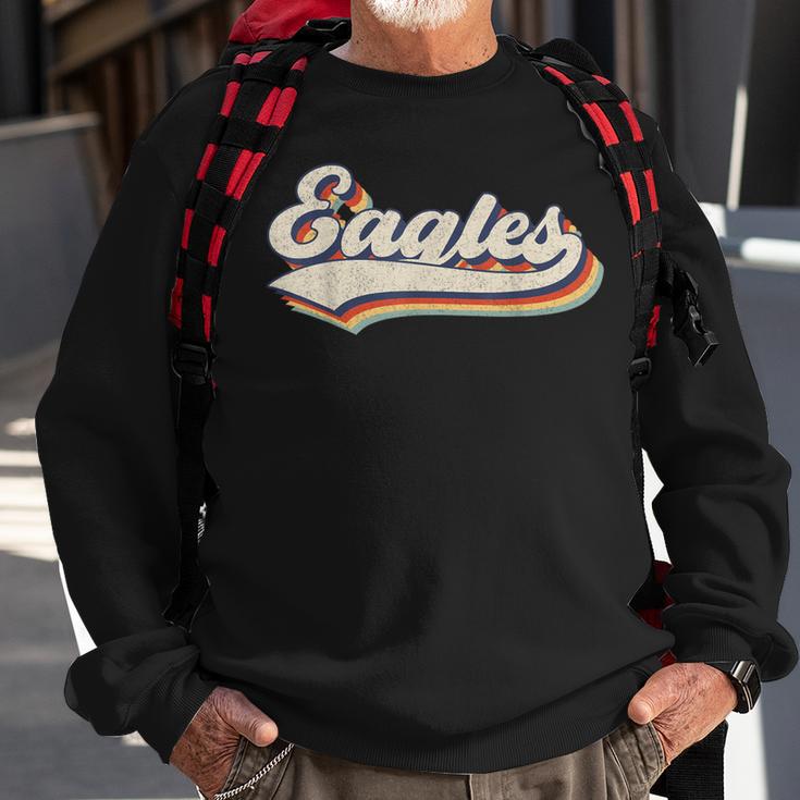 Eagles Surname Eagles Name Personalized Vintage Retro Eagles Sweatshirt Gifts for Old Men