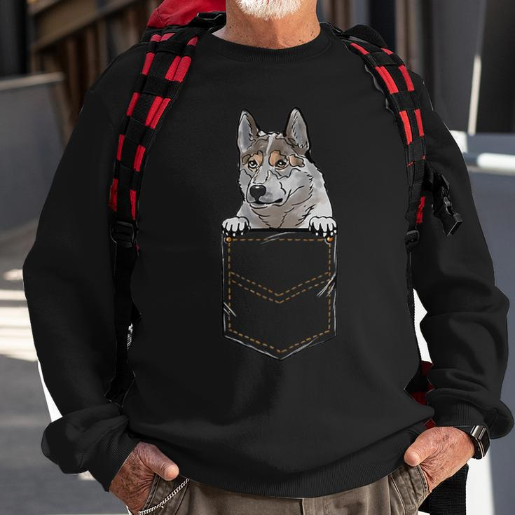 East-Siberian Laika Puppy For A Dog Owner Pet Pocket Sweatshirt Gifts for Old Men