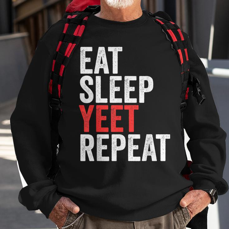 Eat Sleep Yeet Repeat Popular Dance Quote Sweatshirt Gifts for Old Men