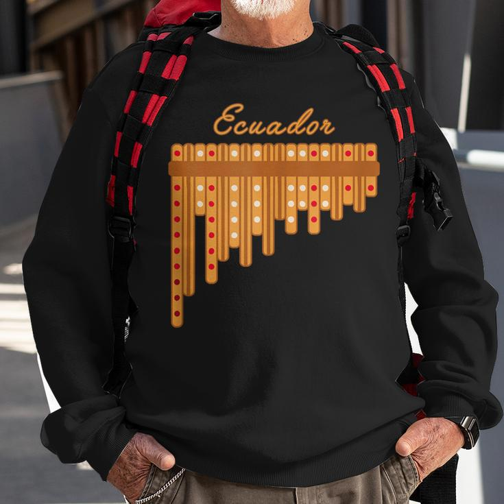 Ecuadorian Rondador Instrument Ecuador Sweatshirt Gifts for Old Men