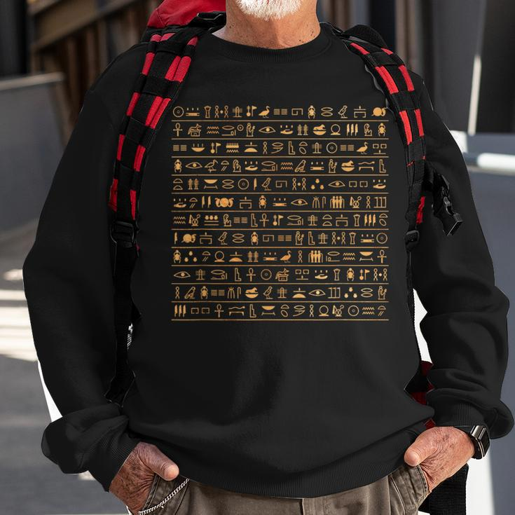 Egypt Hieroglyphs Egyptian Sweatshirt Gifts for Old Men