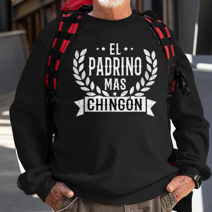 El Padrino Mas Chingon Best Godfather In Spanish Sweatshirt Gifts for Old Men