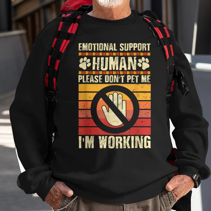 Emotional-Support Human Halloween Costume Do Not Pet Me Sweatshirt Gifts for Old Men